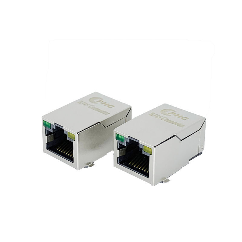 4 Columns 2 Rows RJ45 Modular Jack with 8 Contacts for Reliable Networking